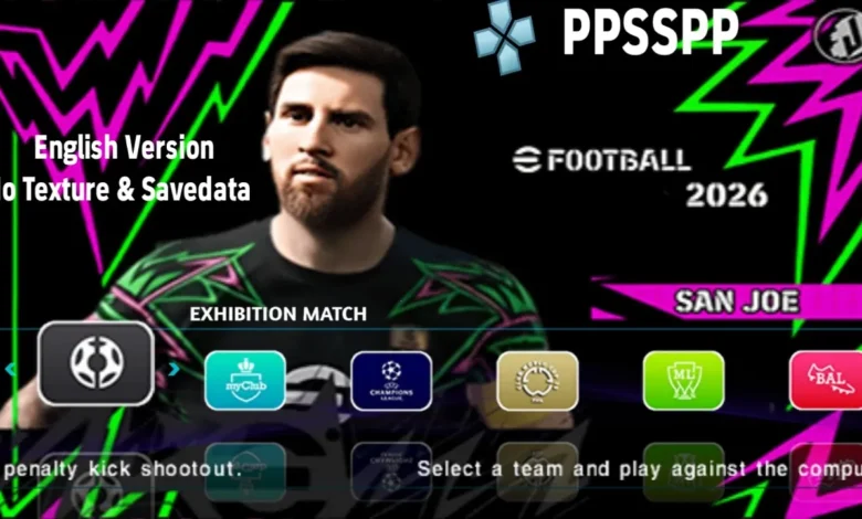 eFootball PES 2026 PSP ISO (PES 26 PPSSPP) - NO TEXTURE • NO SAVEDATA DOWNLOAD 1 80026