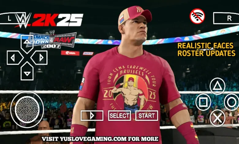 WWE 2K25 PSP MOD SVR 2007 OFFLINE DOWNLOAD 1 83978