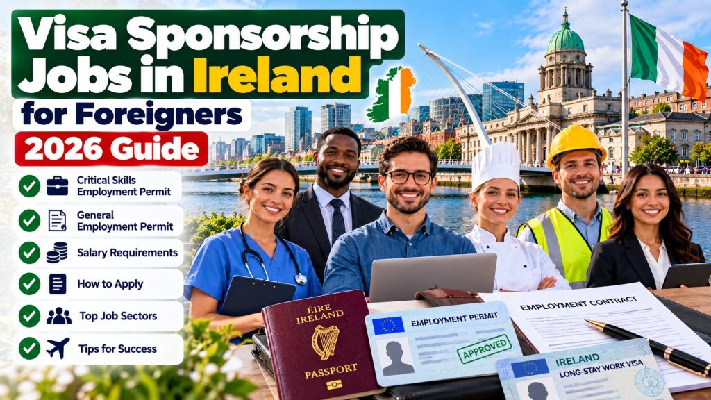 Visa Sponsorship Jobs in Ireland for Foreigners: 2026 Guide