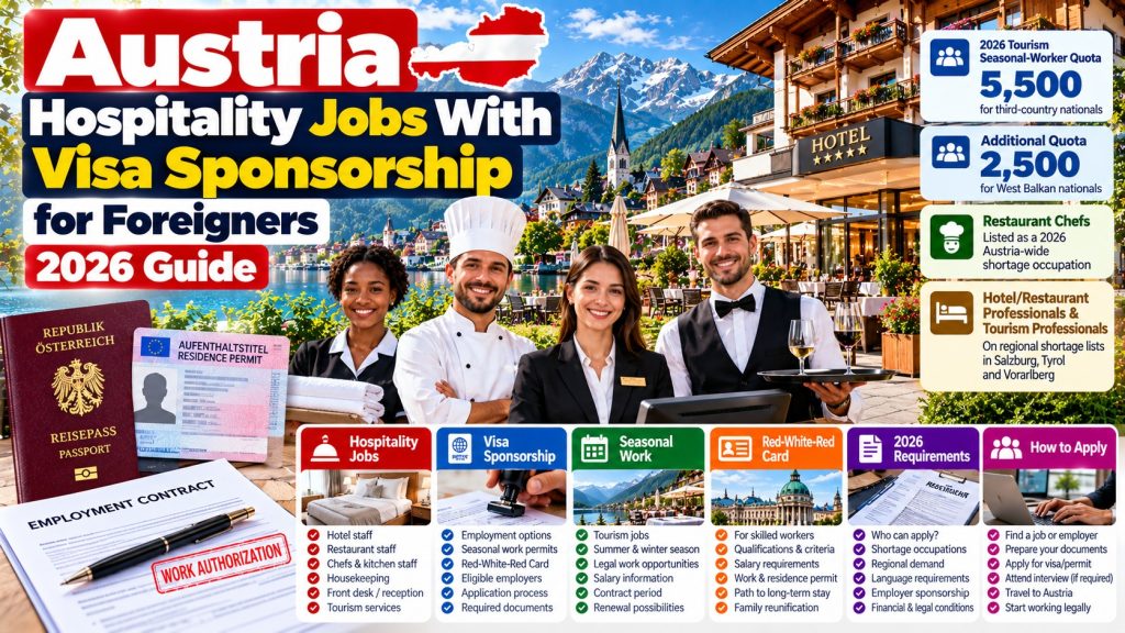 Austria Hospitality Jobs With Visa Sponsorship for Foreigners: 2026 Guide · YusloveBlog