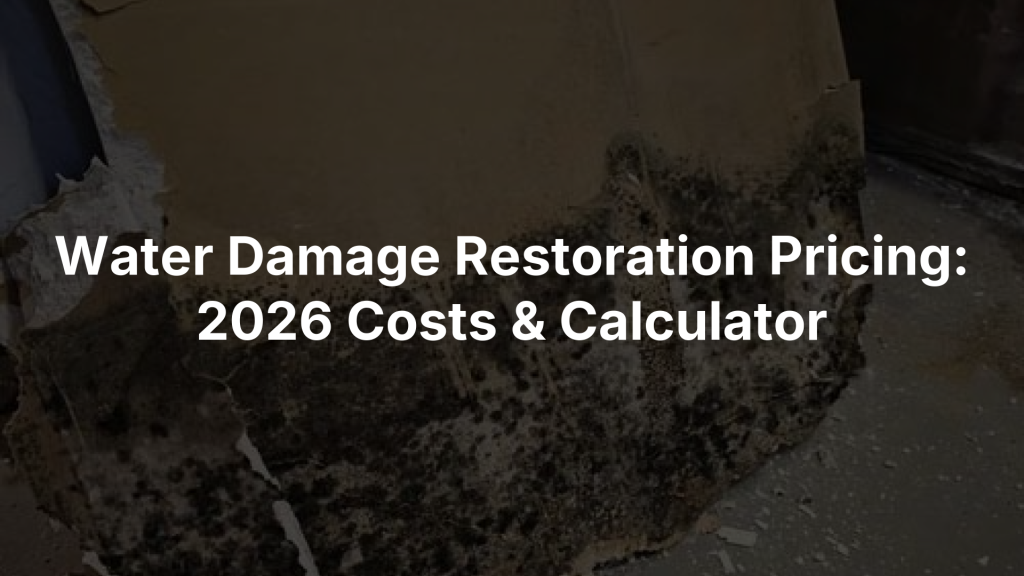 How Much Does Water Damage Restoration Cost? · YusloveBlog