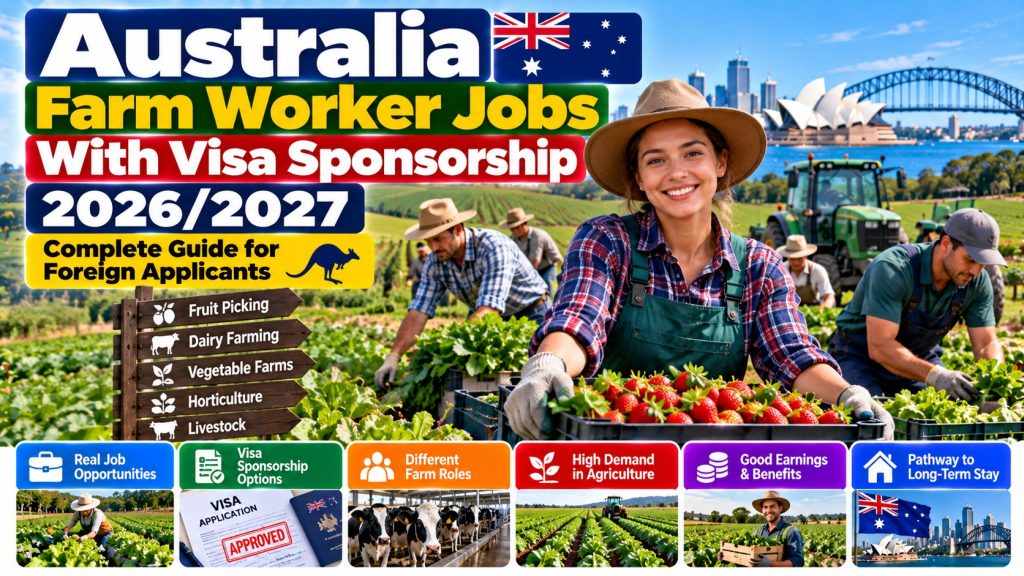 Farm Worker Jobs in Australia With Visa Sponsorship 2026/2027 – Complete Guide for Foreign Applicants · YusloveBlog