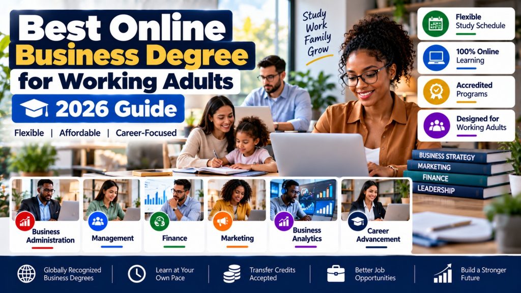 Best Online Business Degree for Working Adults 2026 · YusloveBlog