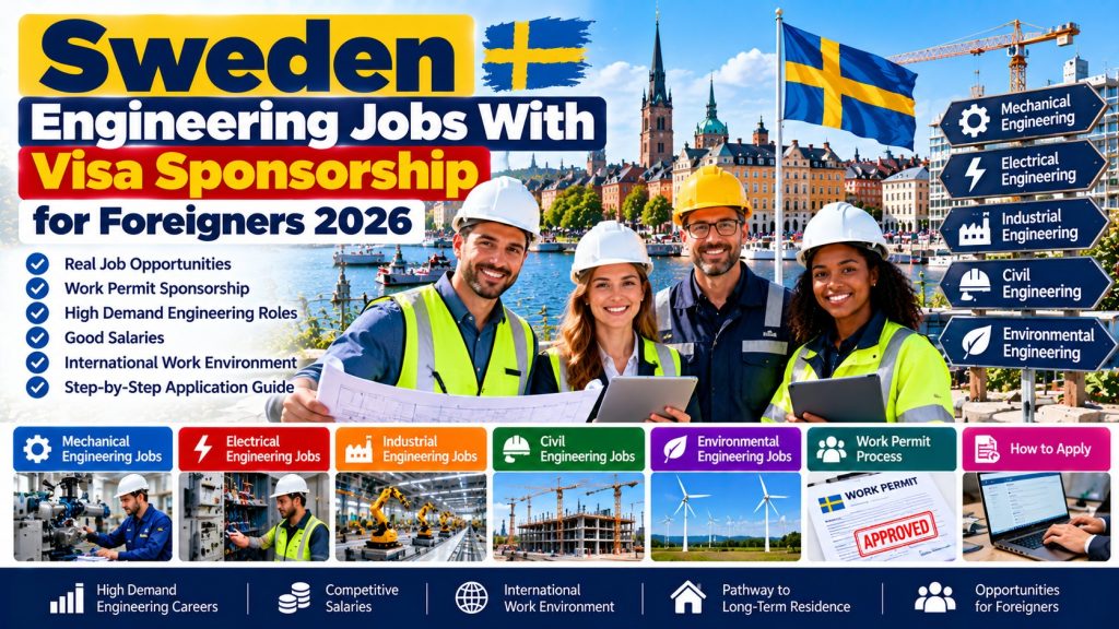 Sweden Engineering Jobs With Visa Sponsorship for Foreigners 2026 · YusloveBlog