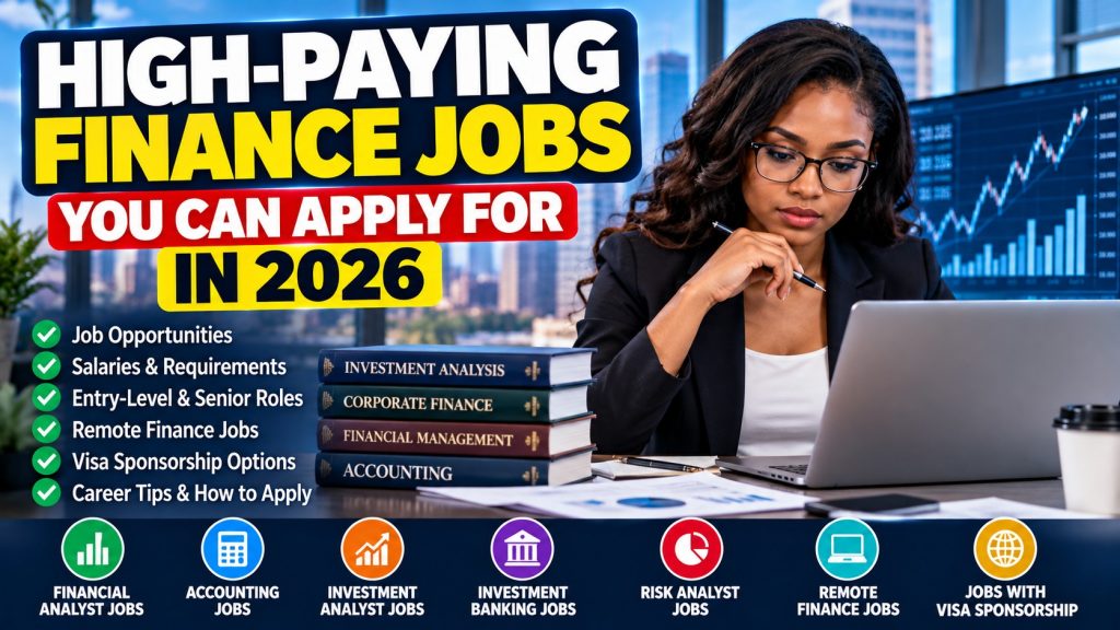 High-Paying Finance Jobs You Can Apply for in 2026 · YusloveBlog