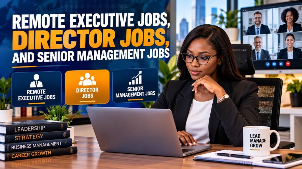 Remote Executive Jobs, Director Jobs, and Senior Management Jobs: Career Opportunities in 2026 · YusloveBlog