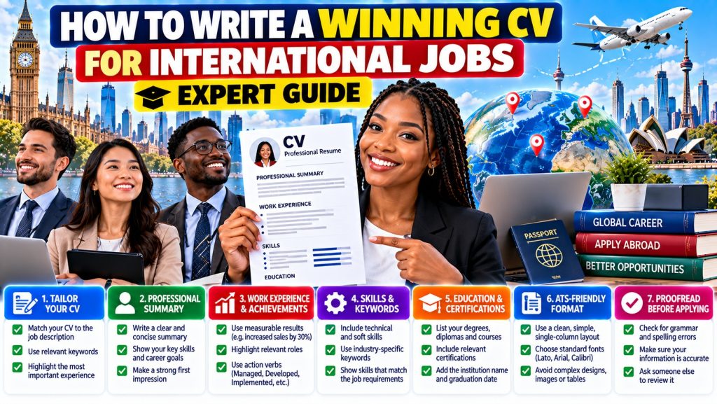 How to Write a Winning CV for International Jobs: Expert Guide · YusloveBlog